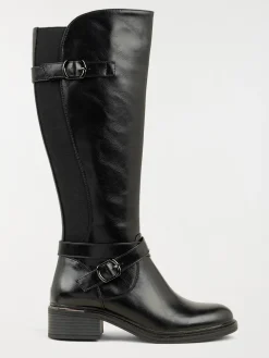 Bottes plates noires femme (36-41)