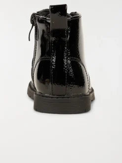 Bottillons vernies noires fille (20-23)