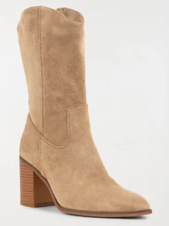 Bottine à talon taupe femme (36-41)
