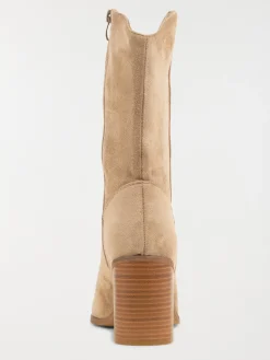 Bottine à talon taupe femme (36-41)