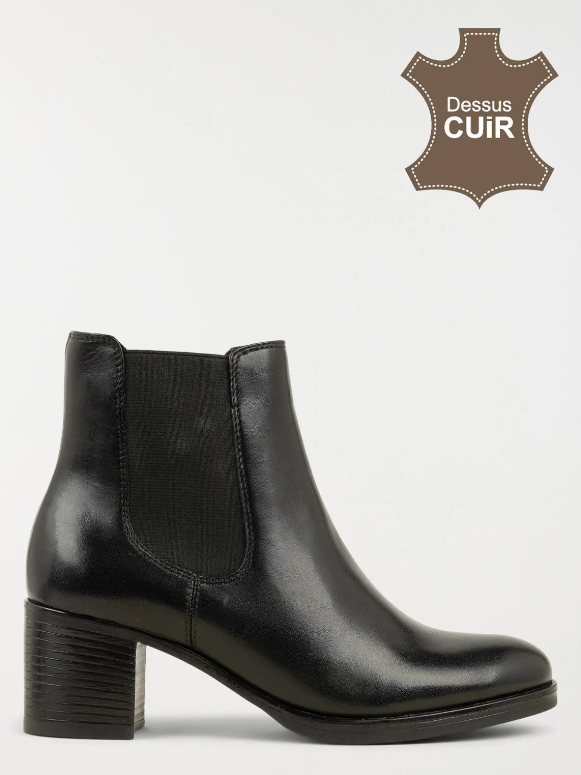 Bottine chelsea à talon femme (36-41)