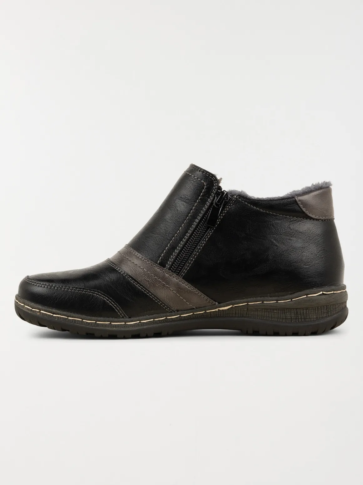 Bottine confort bicolore femme (36-41)