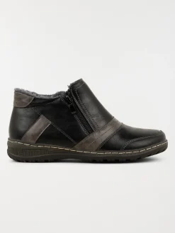 Bottine confort bicolore femme (36-41)