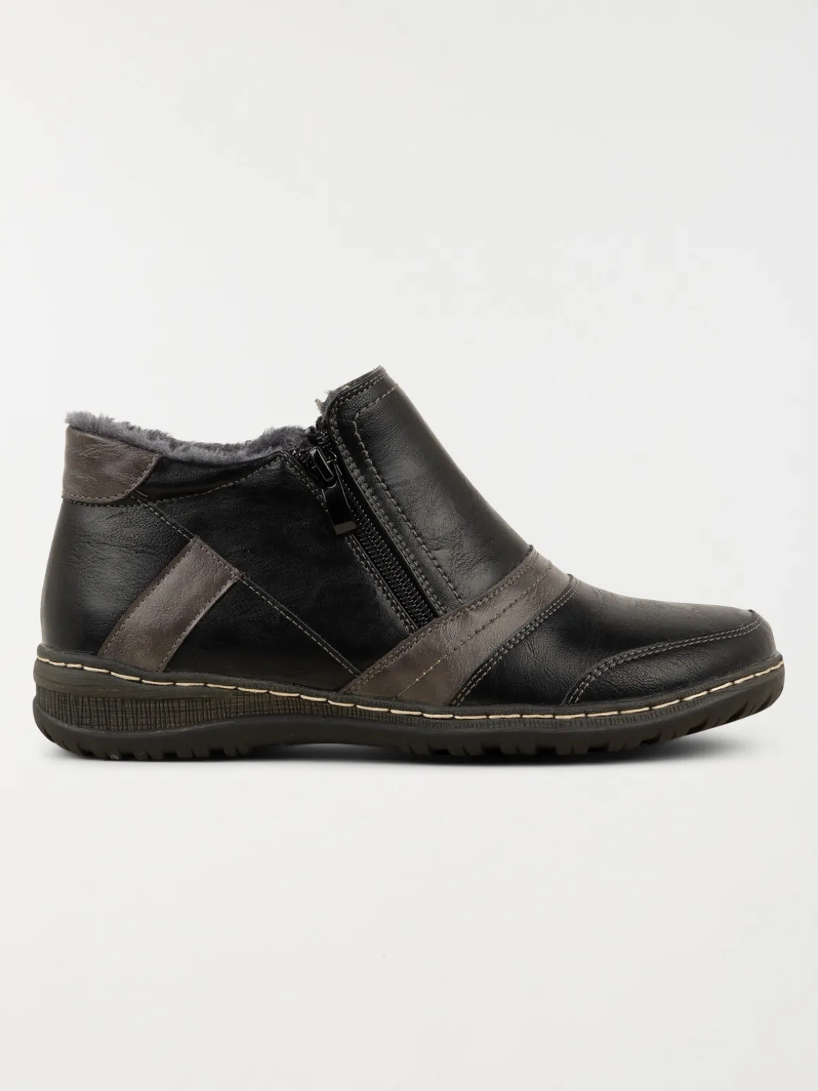 Bottine confort bicolore femme (36-41)