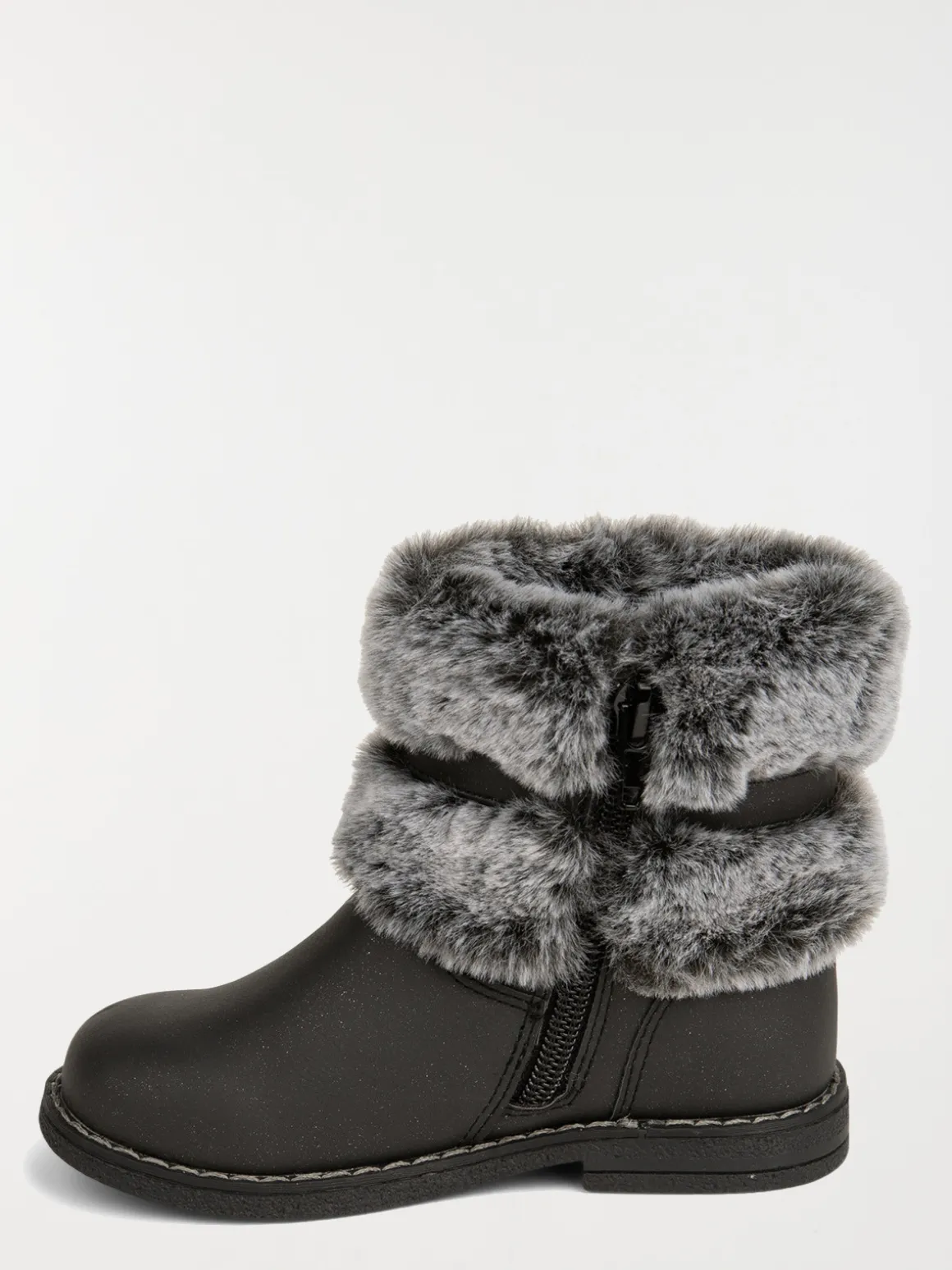 Bottine fourrée noire fille (24-30)