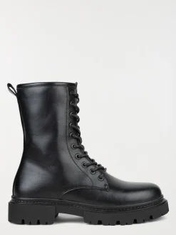 Bottine lacet et zip femme noir (36-41)