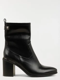 Bottine noire à talon haut femme (36-41)