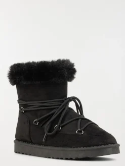 Bottine plate col fourré femme (36-41)