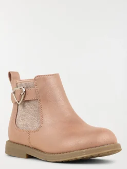 Bottine rose bride fille (24-30)