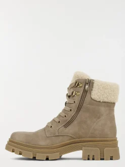 Bottine taupe col fourré femme (36-41)