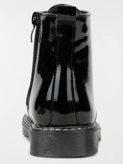 Bottine vernie noire lacet fille (24-30)