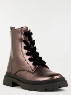 Bottines à lacet argentées fille (31-35)