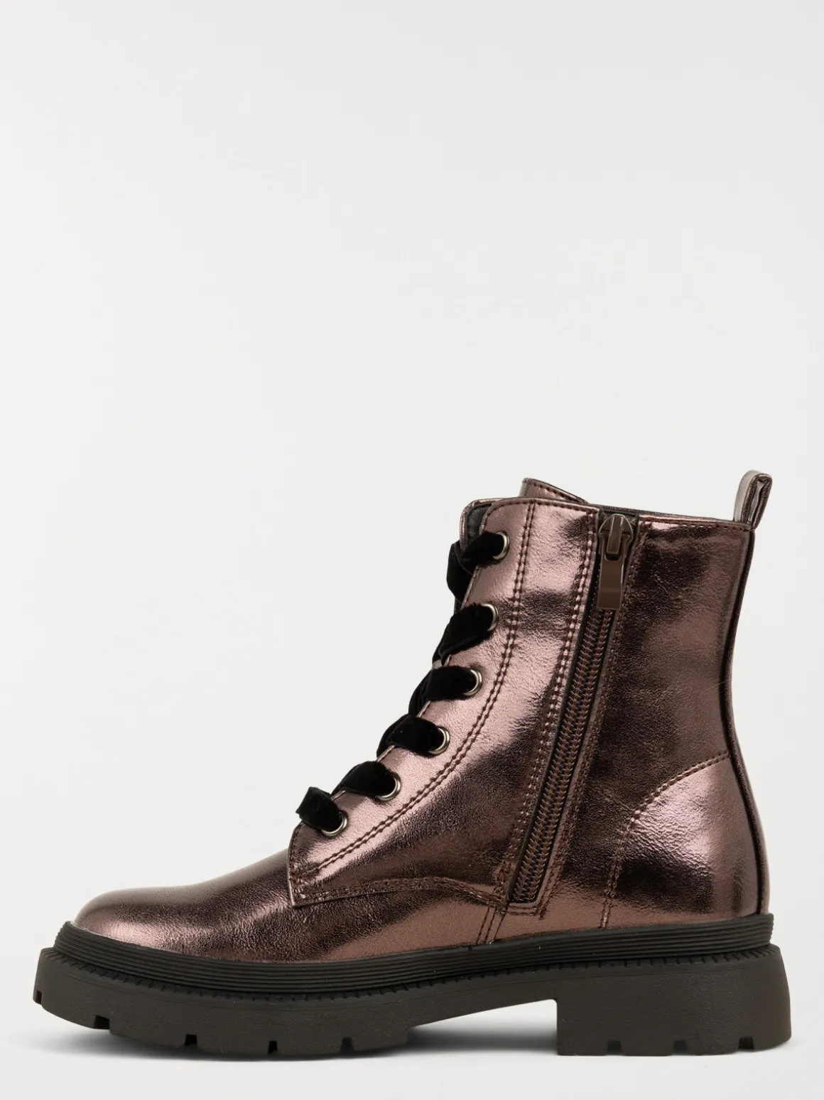 Bottines à lacet argentées fille (31-35)