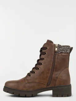Bottines à lacet femme marron (36-41)