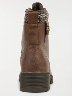 Bottines à lacet femme marron (36-41)