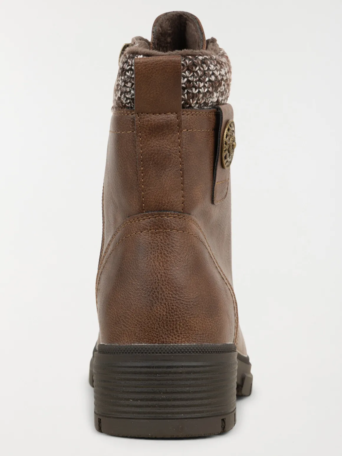 Bottines à lacet femme marron (36-41)