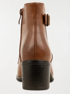 Bottines à lacets femme camel (36-41)