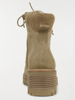 Bottines à lacets femme kaki (36-41)