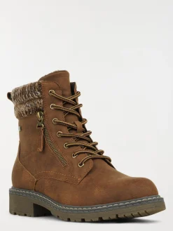 Bottines à lacets marrons femme (36-41)