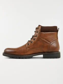 Bottines à lacets tan homme (40-46)