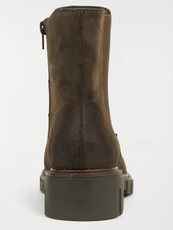 Bottines à talon marrons femme(36-41)