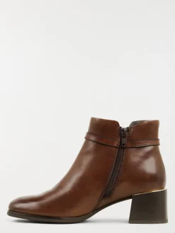 Bottines à talons marrons femme (36-41)