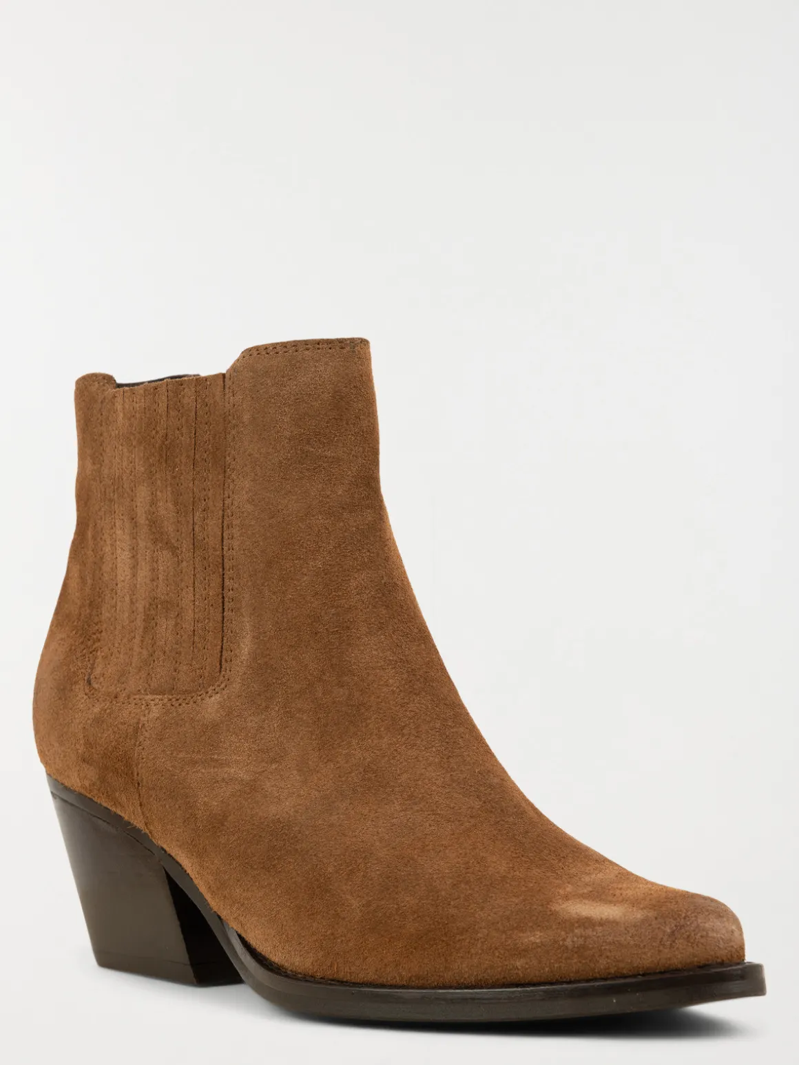 Bottines à talons suédine femme (36-41)