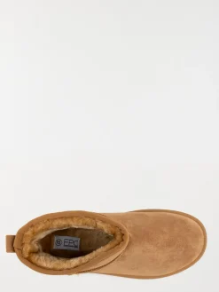 Bottines camel en suédine femme (36-41)