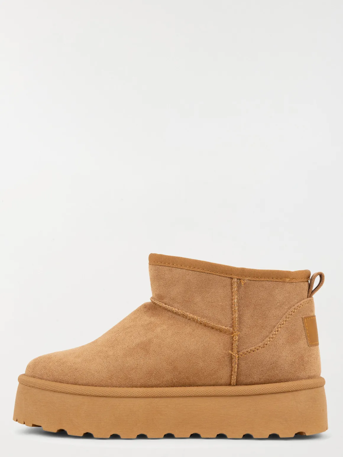 Bottines camel en suédine femme (36-41)