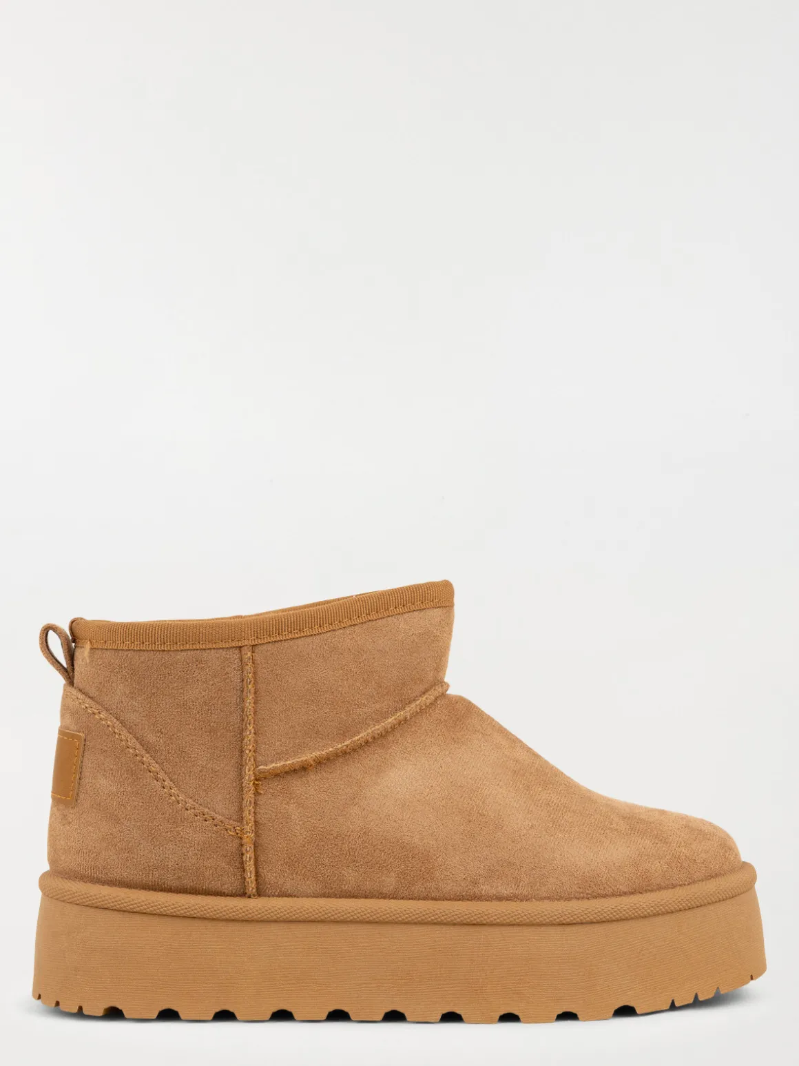 Bottines camel en suédine femme (36-41)