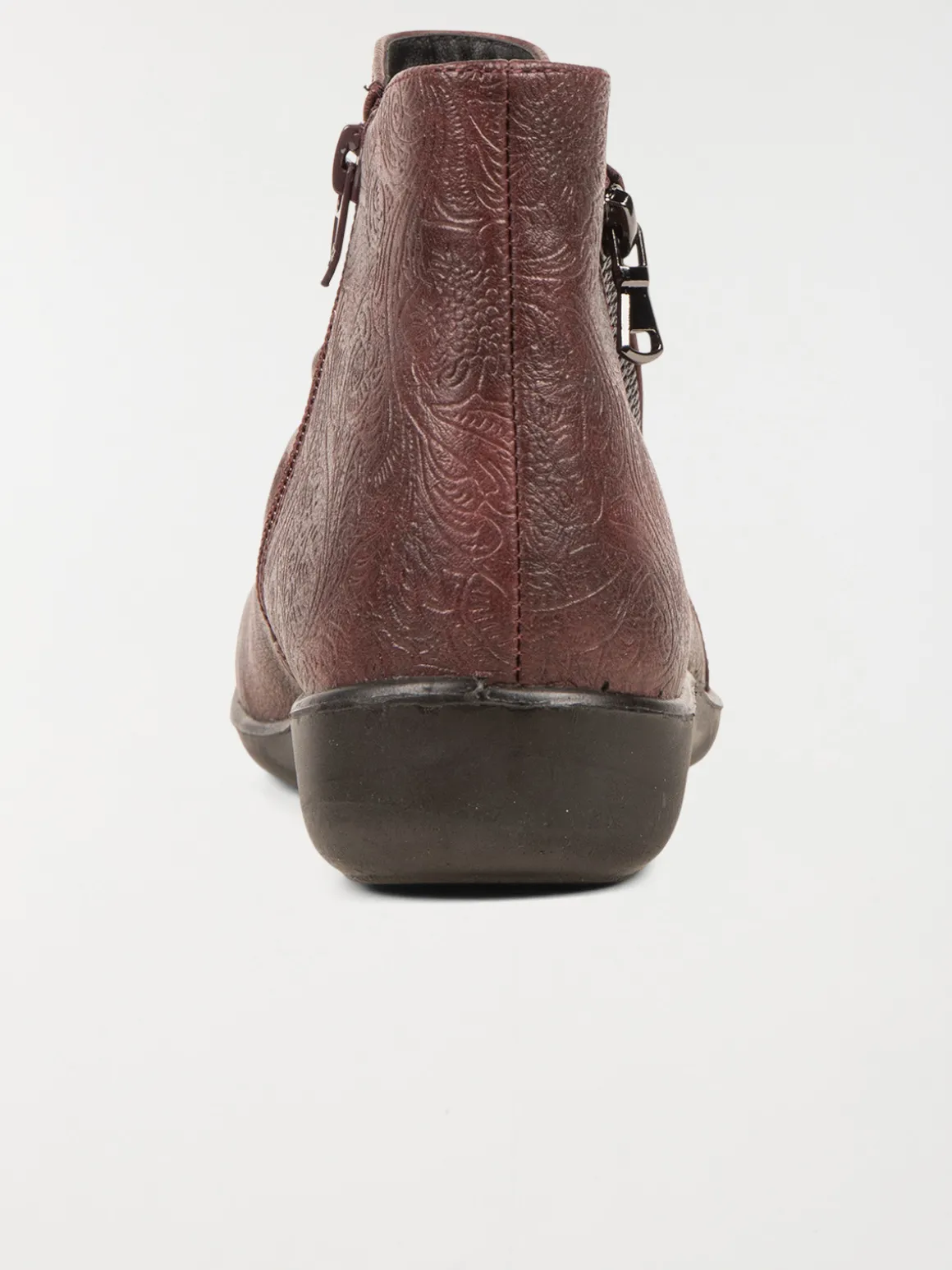 Bottines confort bordeaux femme (37-42)