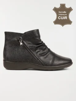 Bottines confort noires femme (37-42)