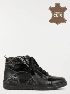 Bottines confort noires femme (36-41)