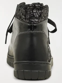 Bottines confort noires femme (36-41)