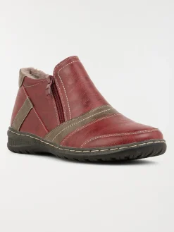 Bottines conforts zippées femme (36-41)