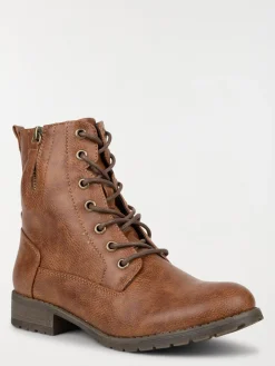 Bottines femme à lacet marron (36-41)