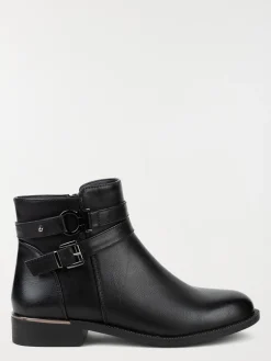 Bottines femme brides noires (37-42)
