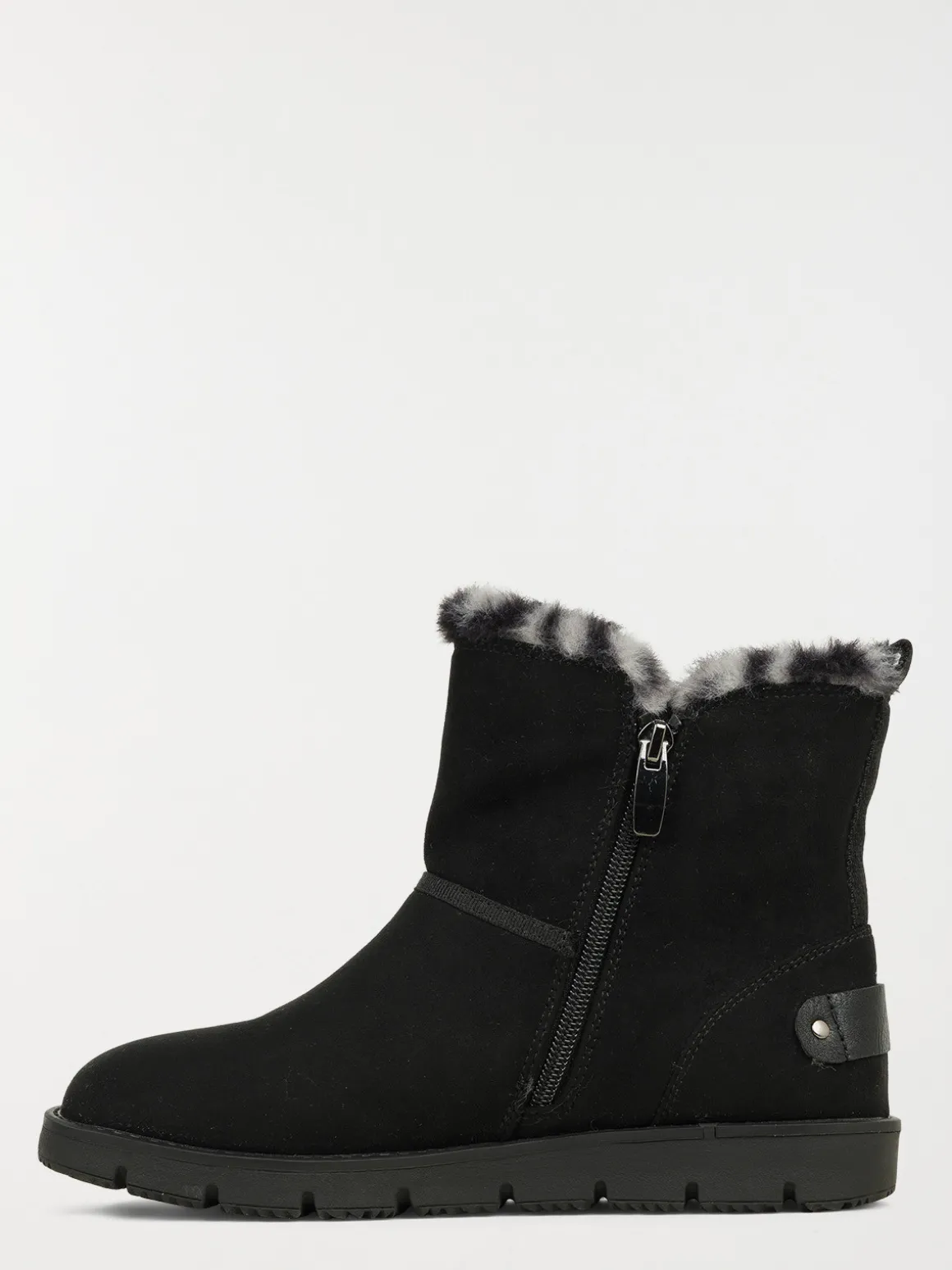 Bottines femme plates zippées (36-41)