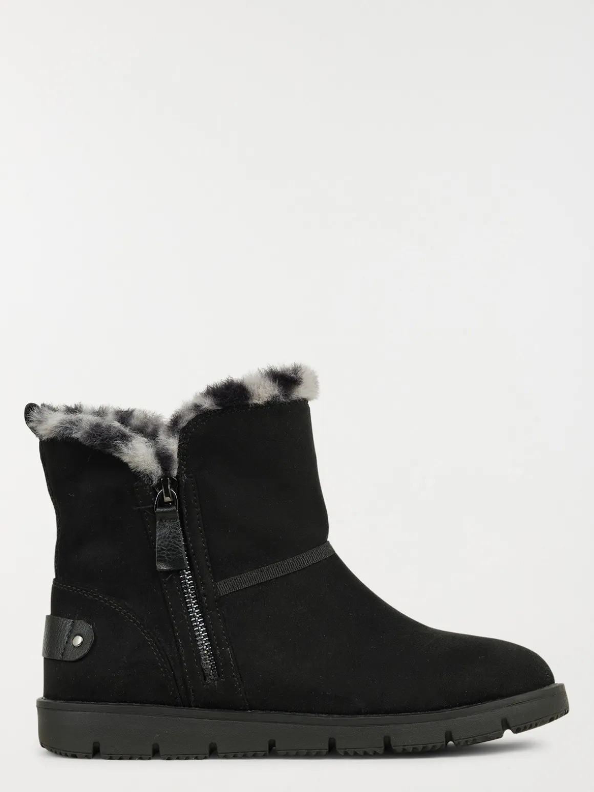 Bottines femme plates zippées (36-41)