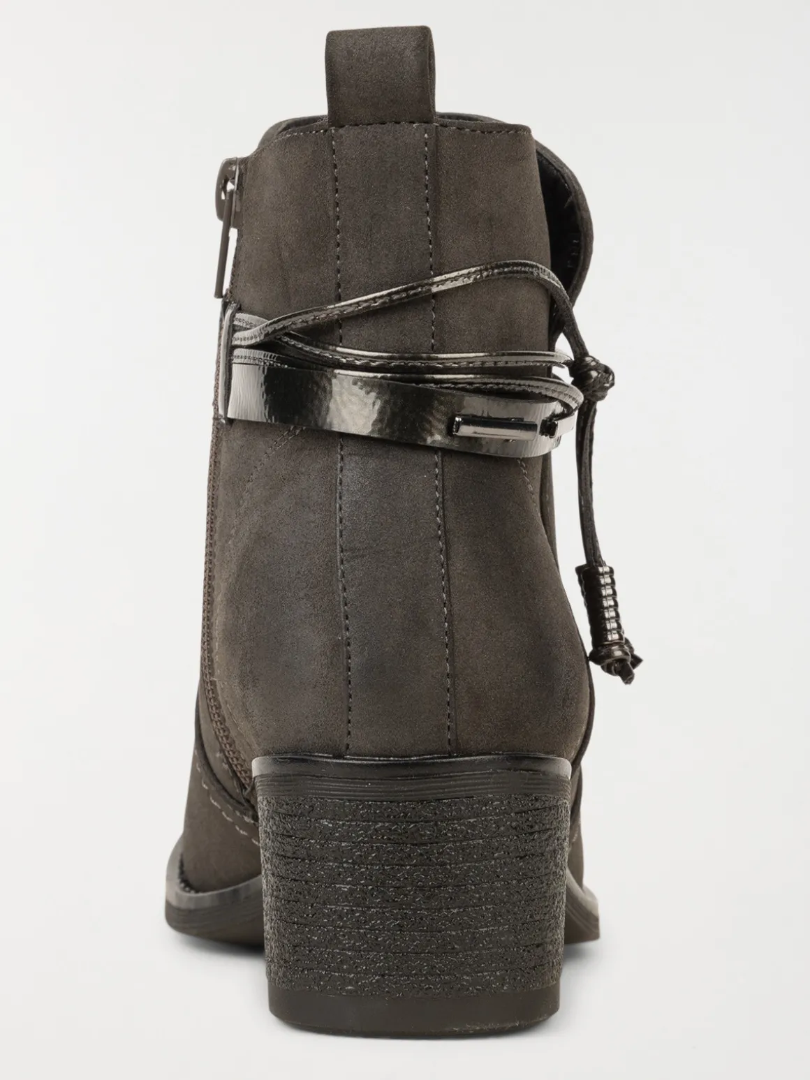 Bottines grises en suédine femme (36-41)