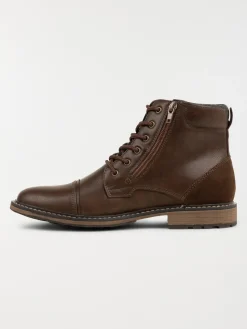 Bottines homme zips et lacets (40-46)