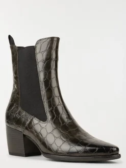 Bottines kaki texturées femme (36-41)