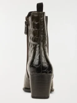 Bottines kaki texturées femme (36-41)