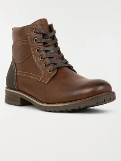 Bottines lacets marrons homme (40-46)