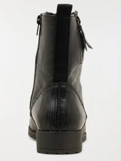 Bottines lacets noires femme (36-41)