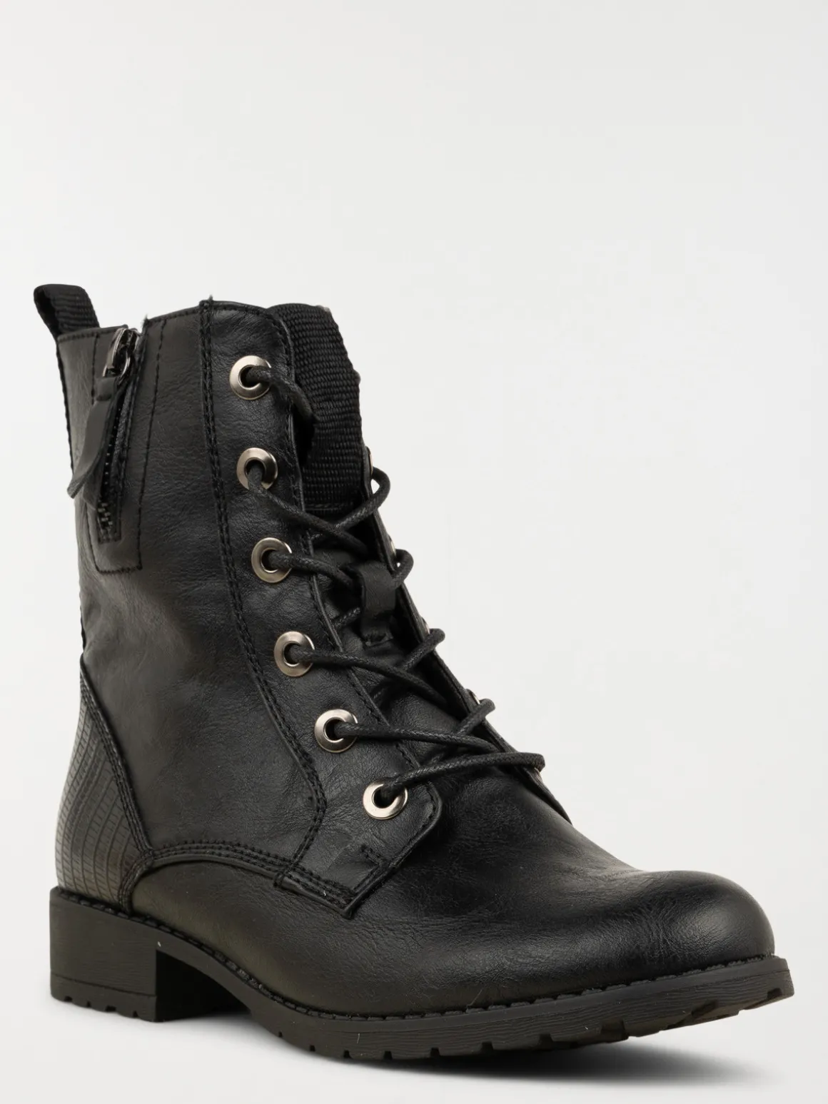 Bottines lacets noires femme (36-41)