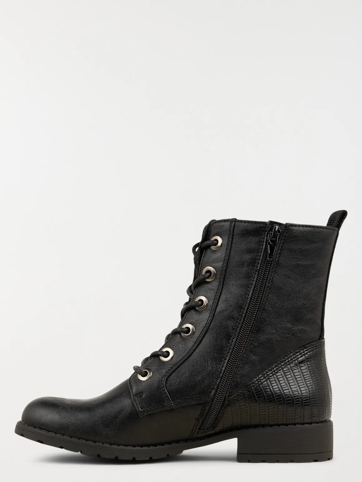Bottines lacets noires femme (36-41)