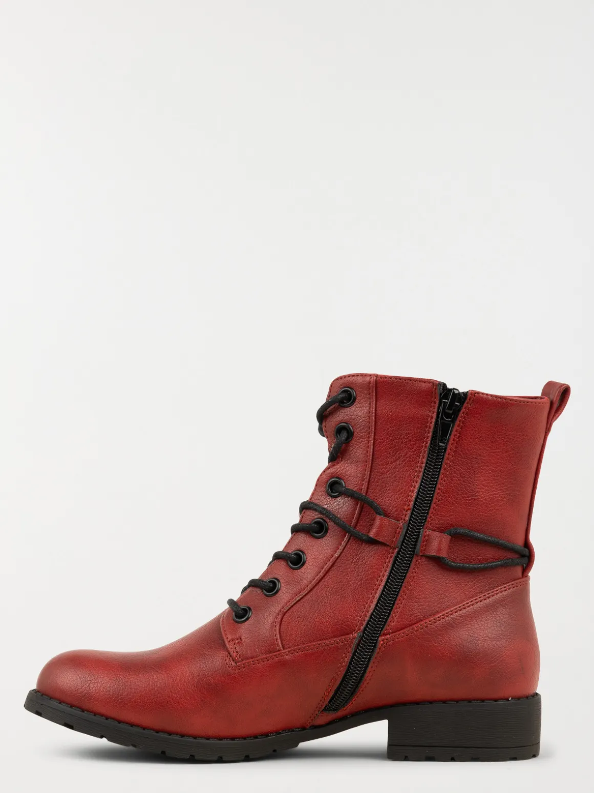 Bottines lacets rouges femme (36-41)