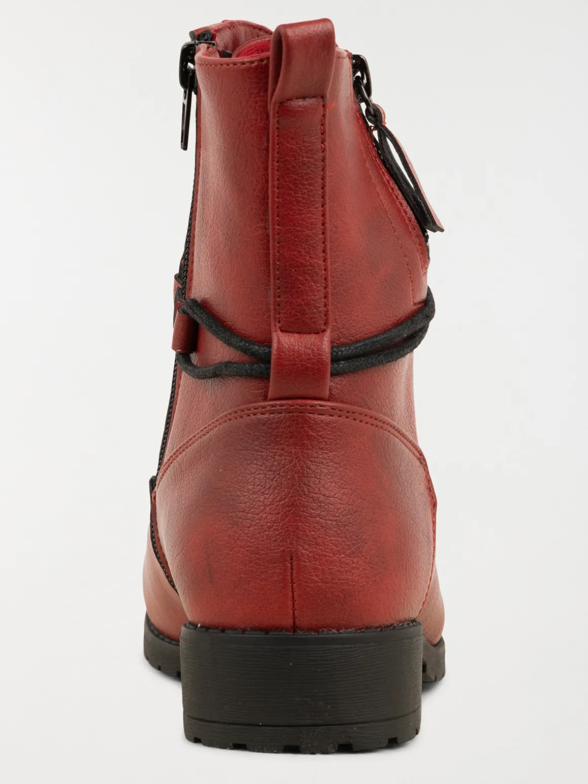 Bottines lacets rouges femme (36-41)