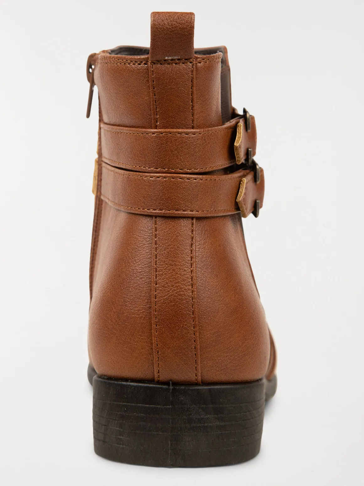 Bottines marrons 2 brides femme (36-41)